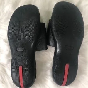 Prada Men\'s Slides Black Size 6 Velcro Fastener. Prada | Shoes | Prada Mens Slides Black Size 6 Velcro  main image 4